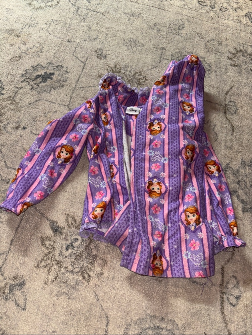 Disney Purple & Pink Sofia the First Printed Girls' Pullover